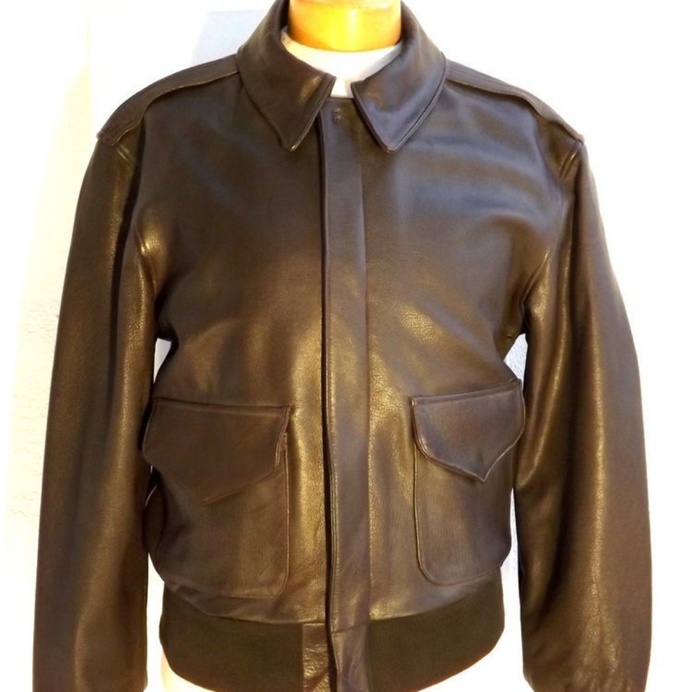 Cooper Type A-2 42R USAF Flight Jacket VTG Goatskin Bomber Coat Air Made in USA